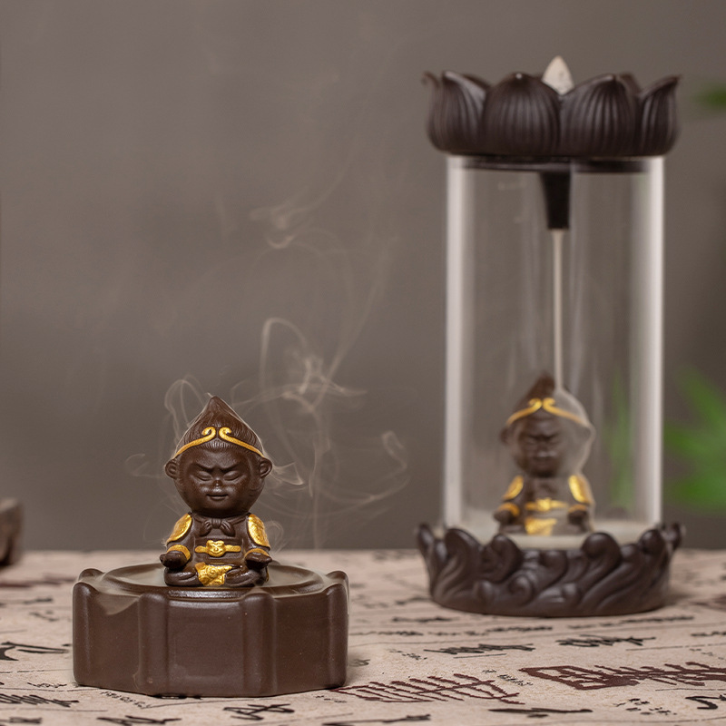 Monkey King Backflow Incense Burner