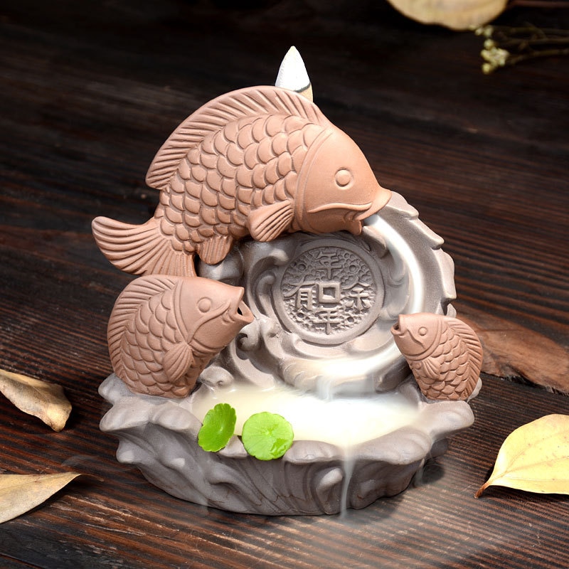 Koi Fish Backflow Incense Burner