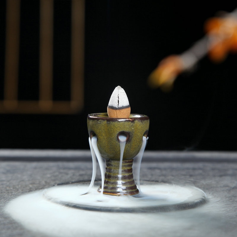 Mini Teahouse Backflow Incense Burner