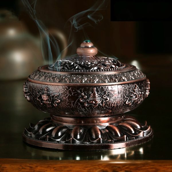 Classic Antique Copper Alloy Incense Censer 2