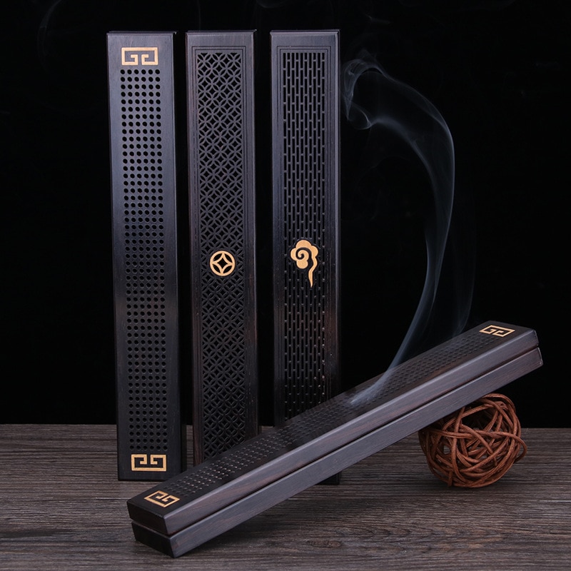 Handmade Wood Box Incense Stick Burner