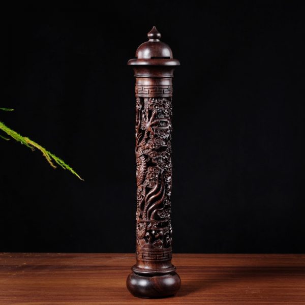 Ebony Wood Dragon Stick Incense Burner 1