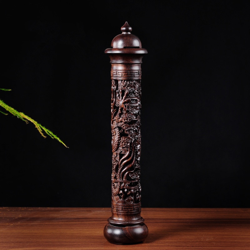 Ebony Wood Dragon Stick Incense Burner