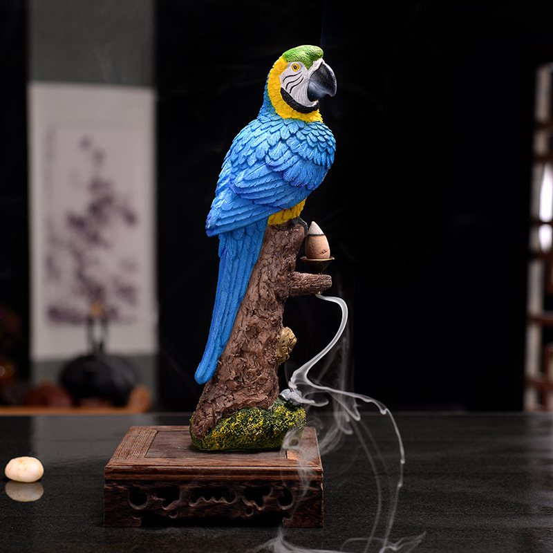 Macaw Backflow Incense Burner