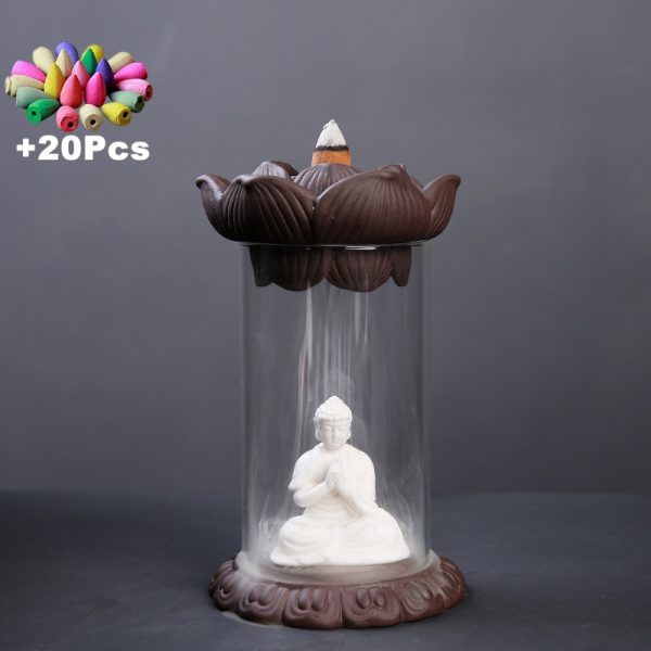 Kuan Yin Buddha Backflow Incense Burner 1