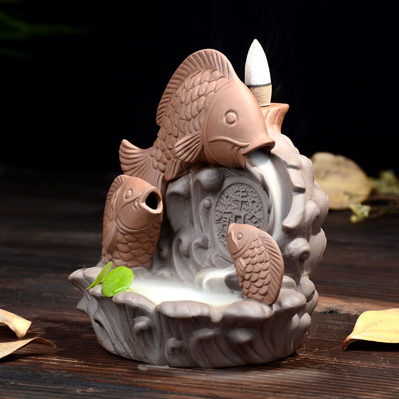 Koi Fish Backflow Incense Burner