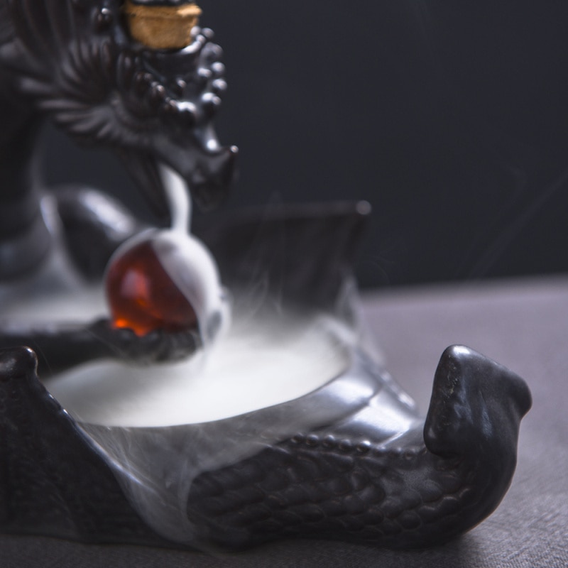 Chinese Dragon Feng Shui Backflow Incense Burner