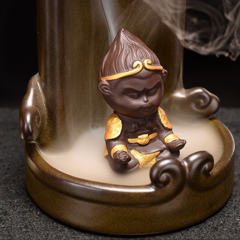 Monkey King Waterfall Backflow Incense Burner