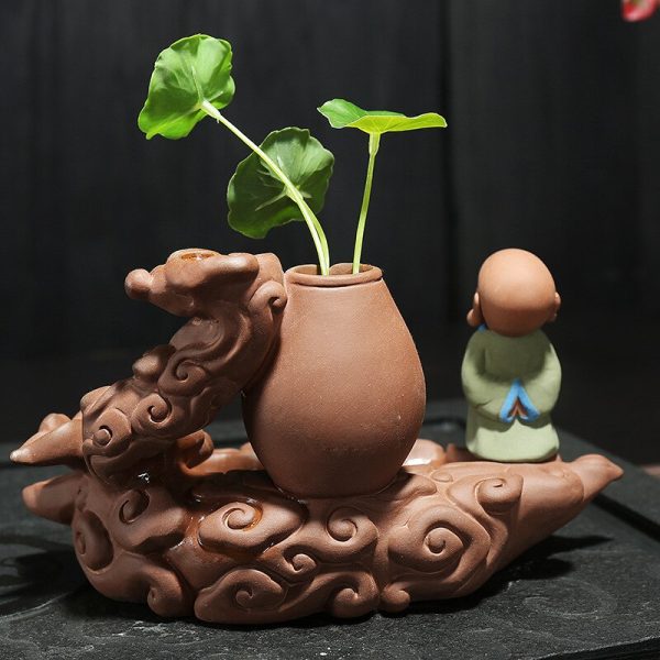 Zen Monk Ceramic Backflow/Coil Incense Burner 4