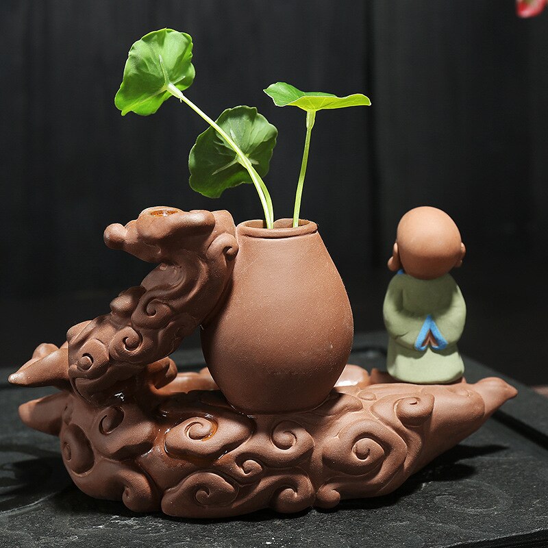 Zen Monk Ceramic Backflow/Coil Incense Burner