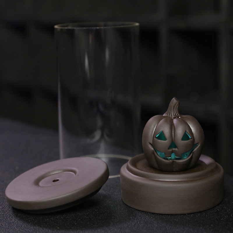 Jack-O-Lantern LED Pumpkin Backflow Incense Burner