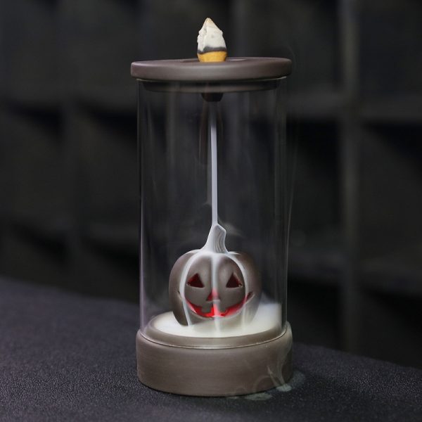 Jack-O-Lantern LED Pumpkin Backflow Incense Burner 2